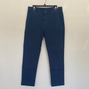Bonobos Mens Slim Light Weight Navy Blue Chinos